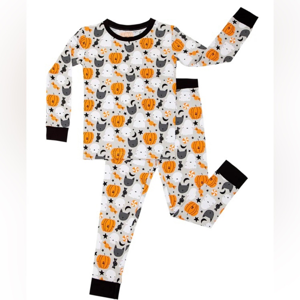 Little sleepies size 4t two piece sleeper set boo crew limited edition pattern